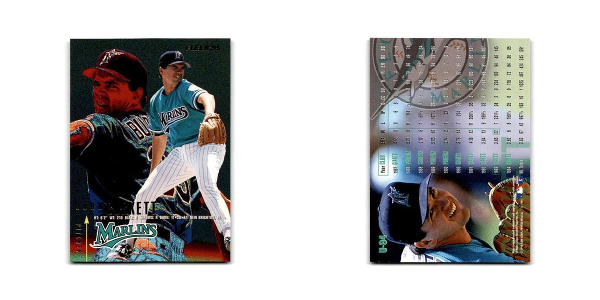 John Burkett 1995 Fleer Update #U-94 Florida Marlins Baseball Card NM