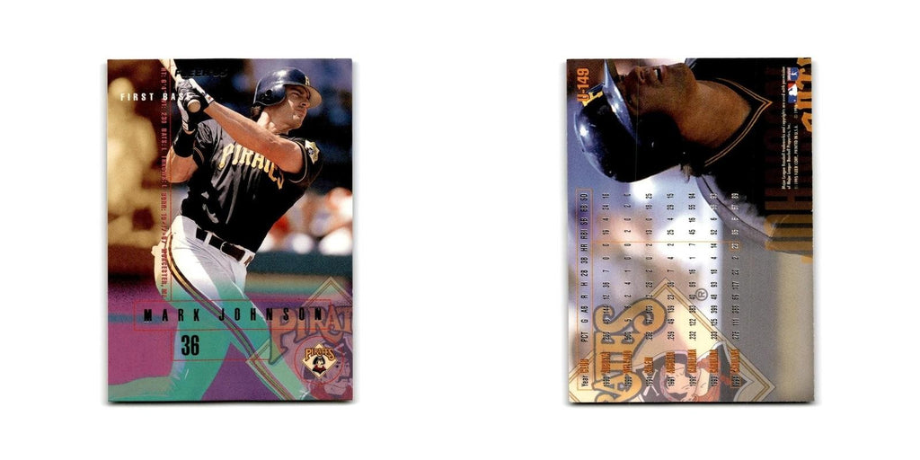 Mark Johnson Rookie 1995 Fleer Update #U-149 Pittsburgh Pirates Baseball Card NM