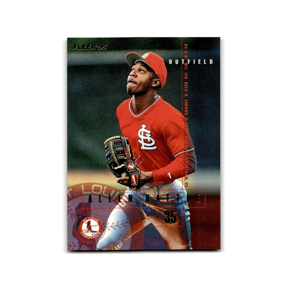 Allen Battle Rookie 1995 Fleer Update #U-153 St. Louis Cardinals NM