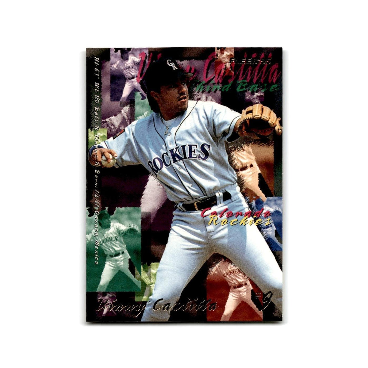 Vinny Castilla 1995 Fleer Update #U-166 Colorado Rockies Baseball Card NM