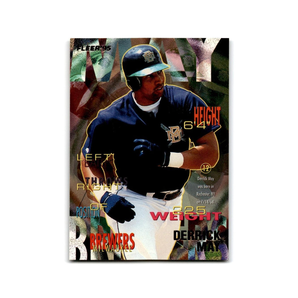 Derrick May 1995 Fleer Update #U-54 Milwaukee Brewers Baseball Card NM