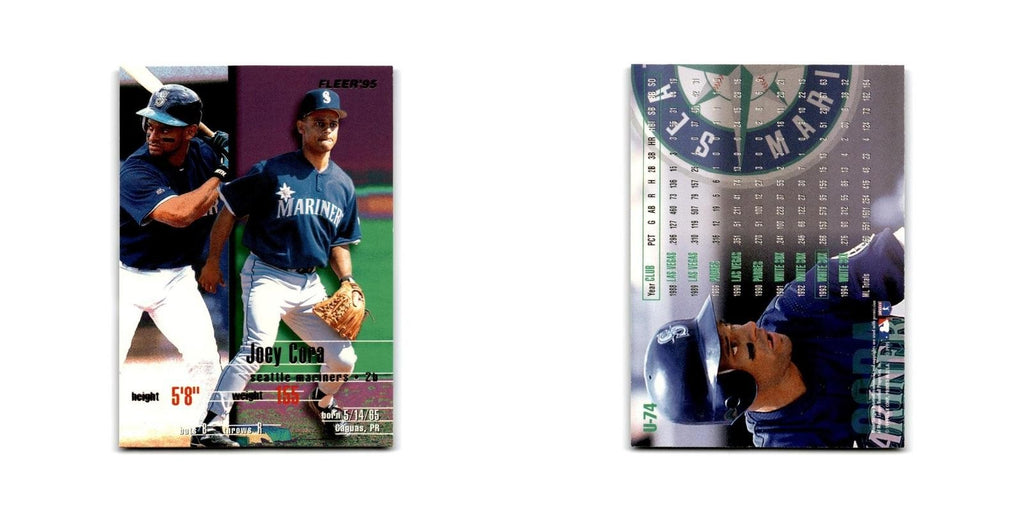 Joey Cora 1995 Fleer Update #U-74 Seattle Mariners Baseball Card NM