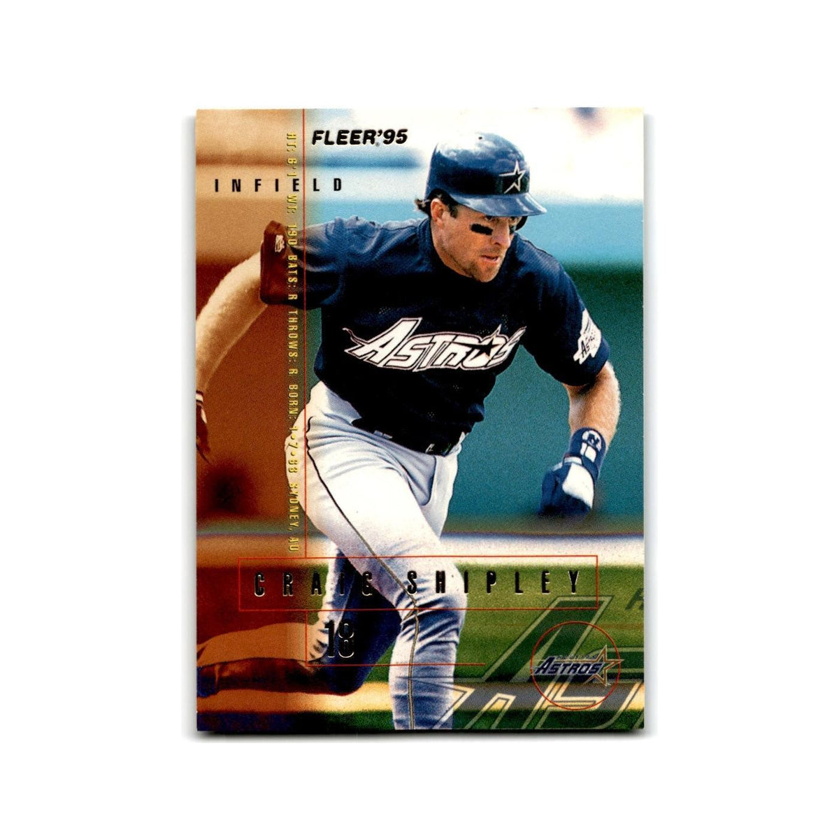 Craig Shipley 1995 Fleer Update #U-144 Houston Astros Baseball Card NM