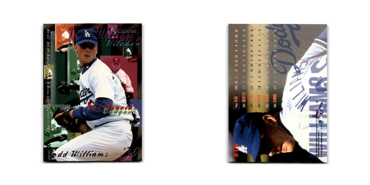 Todd Williams 1995 Fleer Update #U-179 Los Angeles Dodgers Baseball Card NM