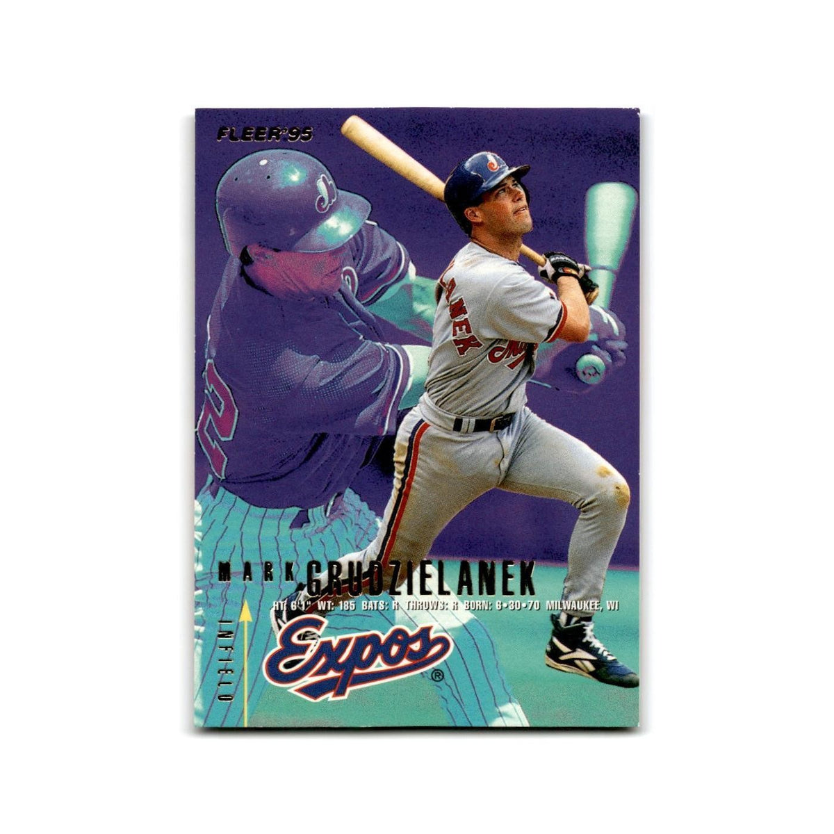 Mark Grudzielanek Rookie 1995 Fleer Update #U-106 Montreal Expos NM