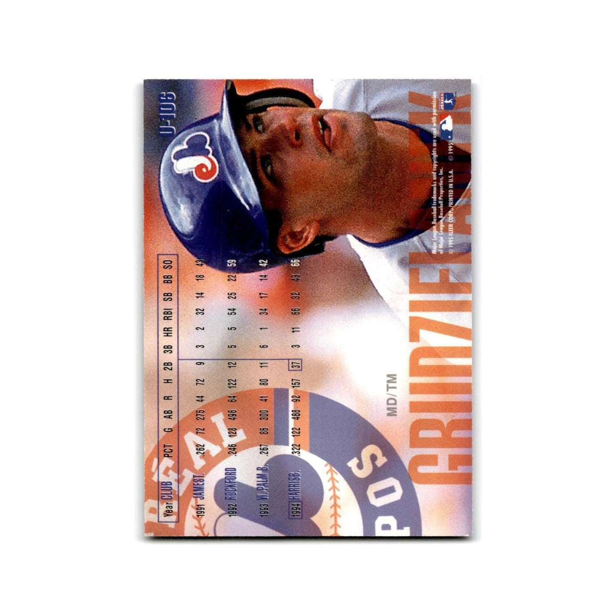 Mark Grudzielanek Rookie 1995 Fleer Update #U-106 Montreal Expos NM