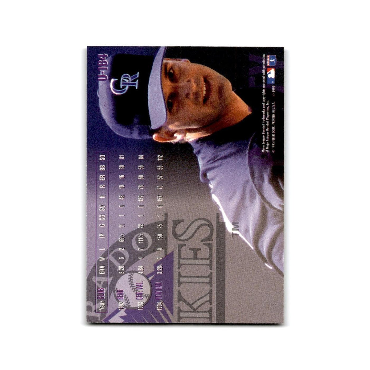 Roger Bailey 1995 Fleer Update #U-164 Colorado Rockies Baseball Card NM