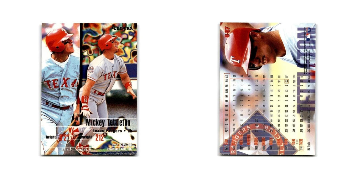 Mickey Tettleton 1995 Fleer Update #U-87 Texas Rangers Baseball Card NM