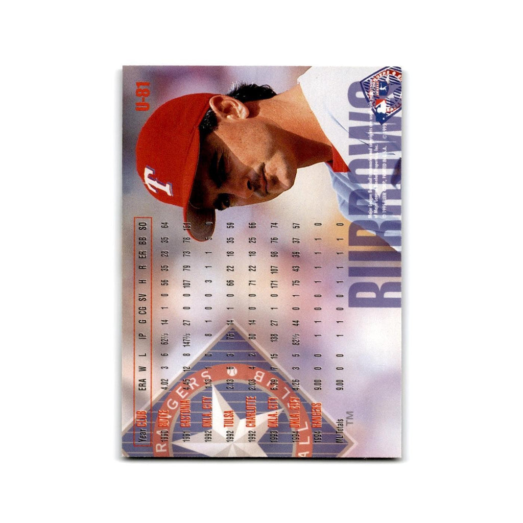 Terry Burrows 1995 Fleer Update #U-81 Texas Rangers Baseball Card NM