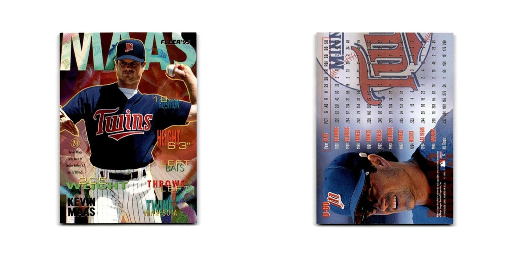 Kevin Maas 1995 Fleer Update #U-60 Minnesota Twins Baseball Card NM