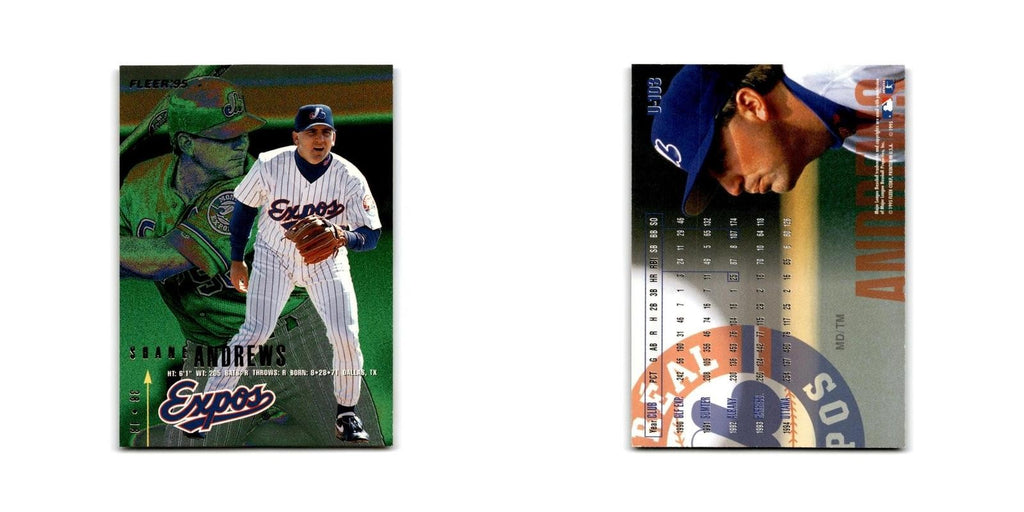 Shane Andrews 1995 Fleer Update #U-103 Montreal Expos Baseball Card NM