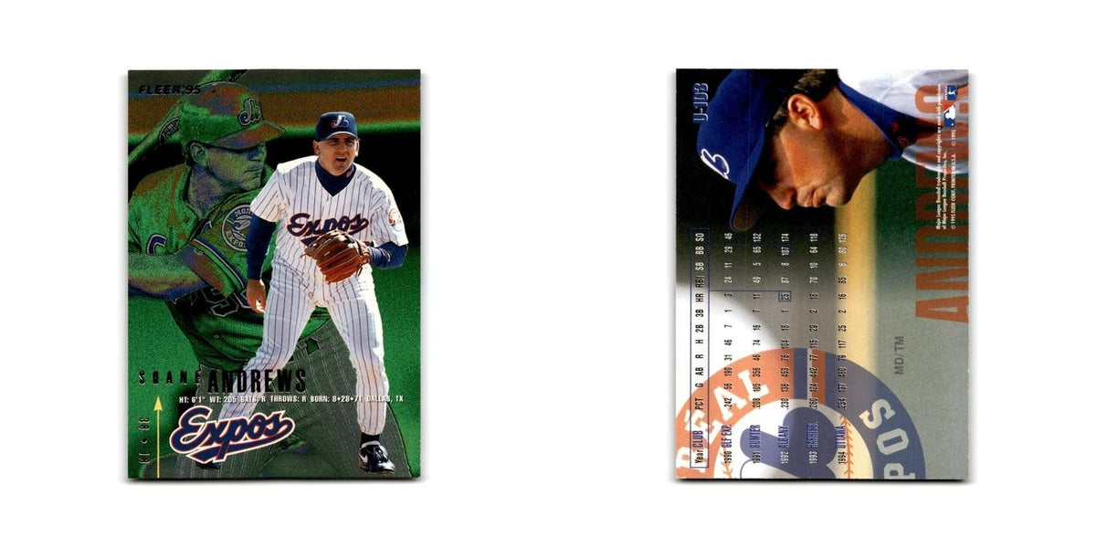 Shane Andrews 1995 Fleer Update #U-103 Montreal Expos Baseball Card NM