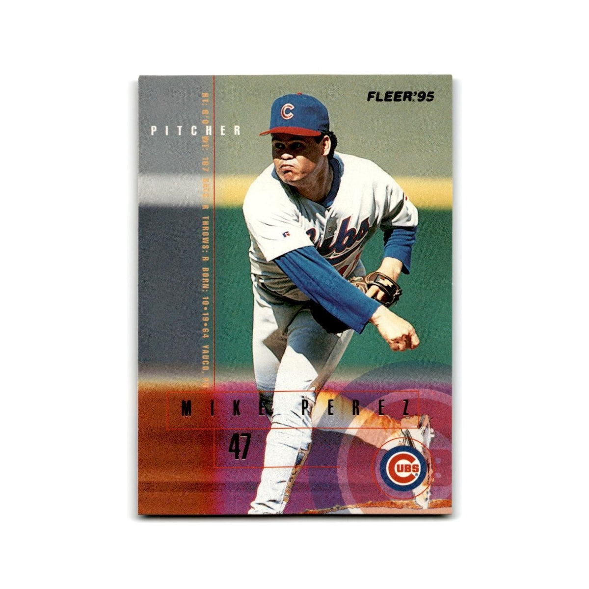 Mike Perez 1995 Fleer Update #U-128 Chicago Cubs Baseball Card NM