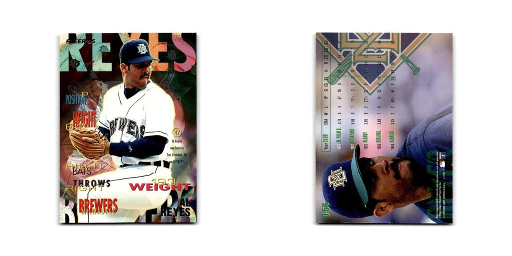 Al Reyes Rookie 1995 Fleer Update #U-56 Milwaukee Brewers Baseball Card NM