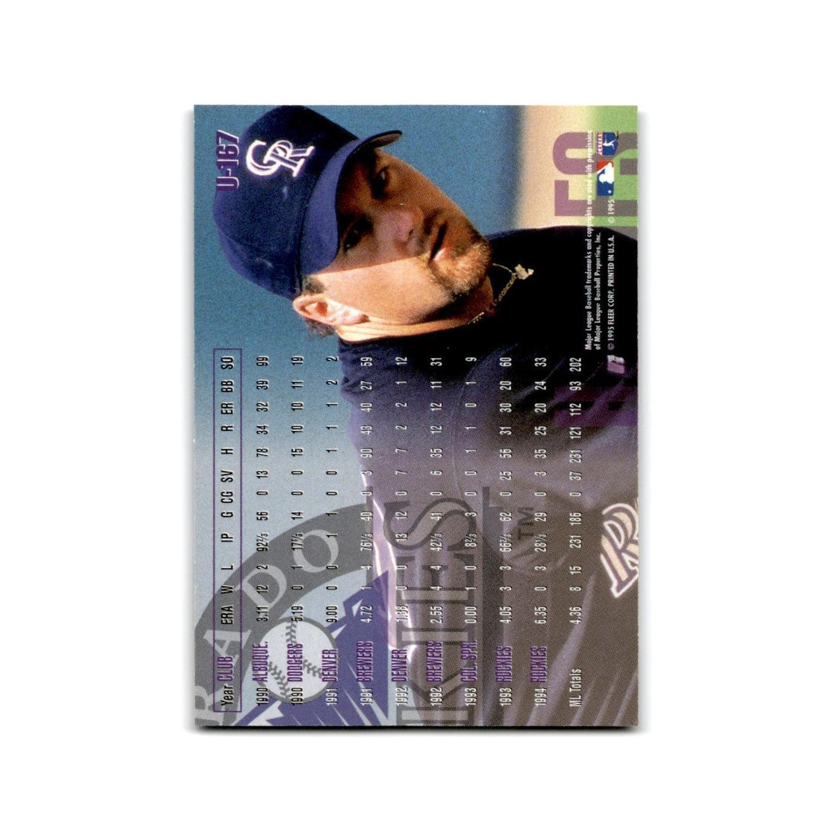 Darren Holmes 1995 Fleer Update #U-167 Colorado Rockies Baseball Card NM
