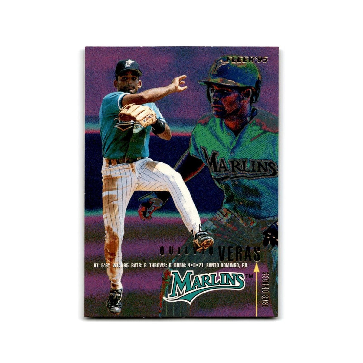 Quilvio Veras 1995 Fleer Update #U-100 Florida Marlins Baseball Card NM