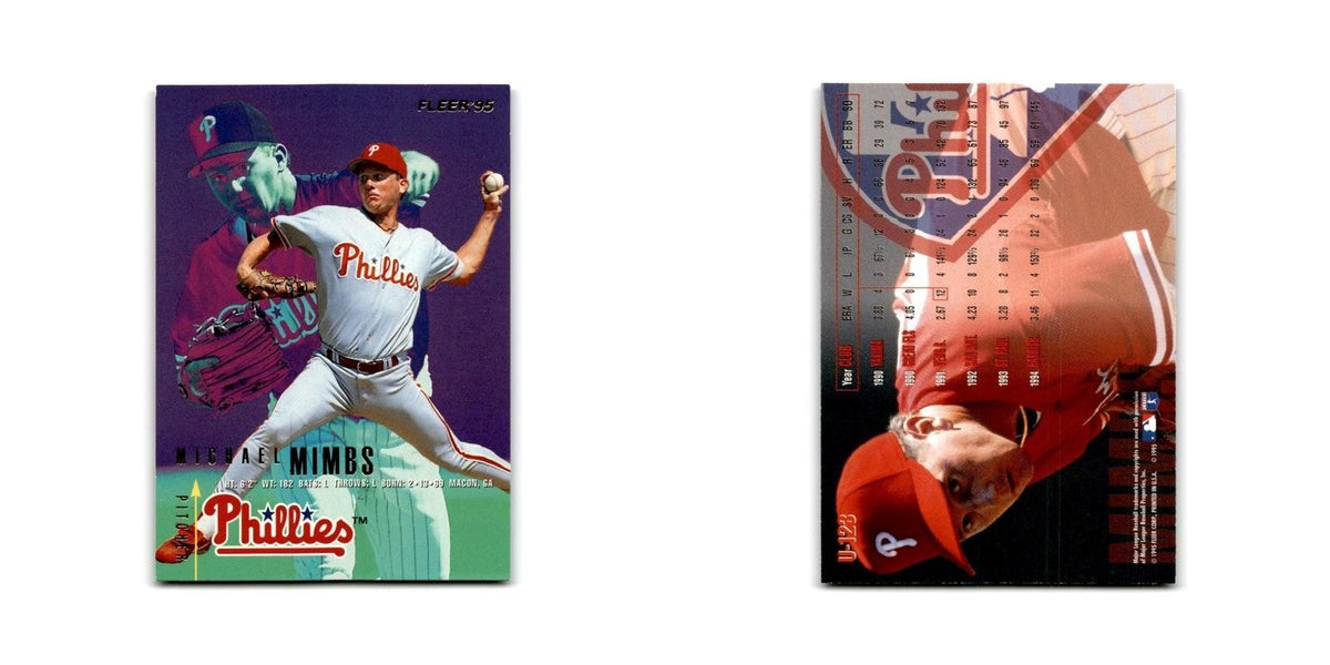 Mike Mimbs Rookie 1995 Fleer Update #U-123 Philadelphia Phillies NM