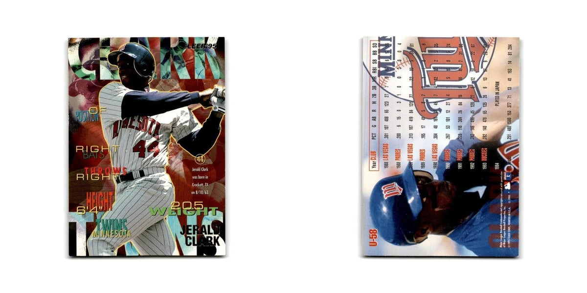 Jerald Clark 1995 Fleer Update #U-58 Minnesota Twins Baseball Card NM