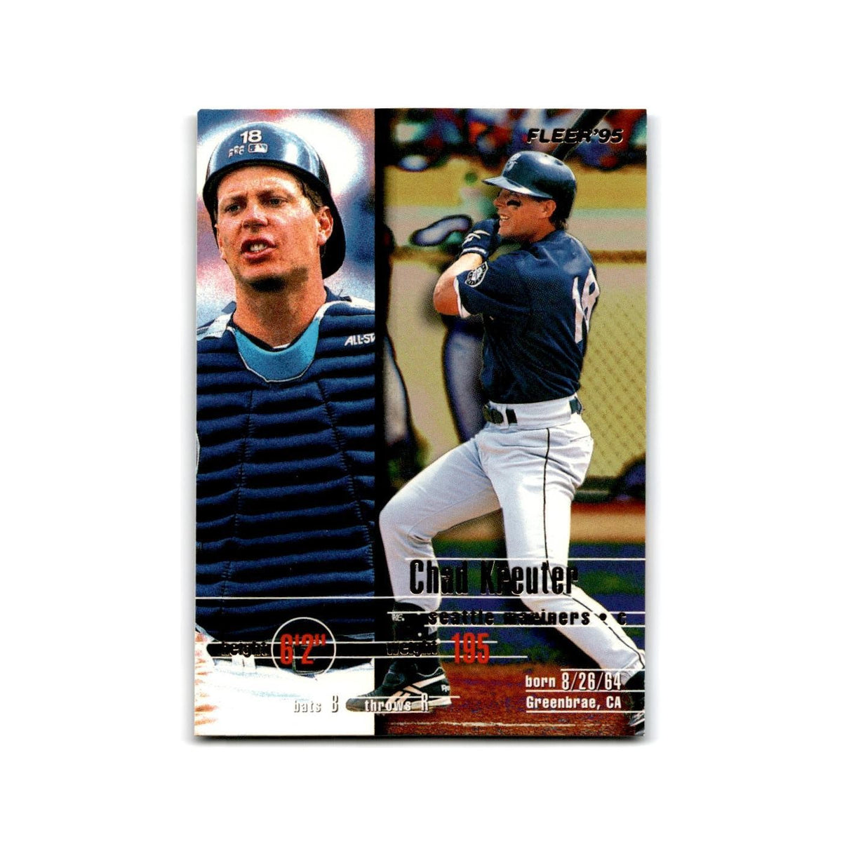 Chad Kreuter 1995 Fleer Update #U-75 Seattle Mariners Baseball Card NM