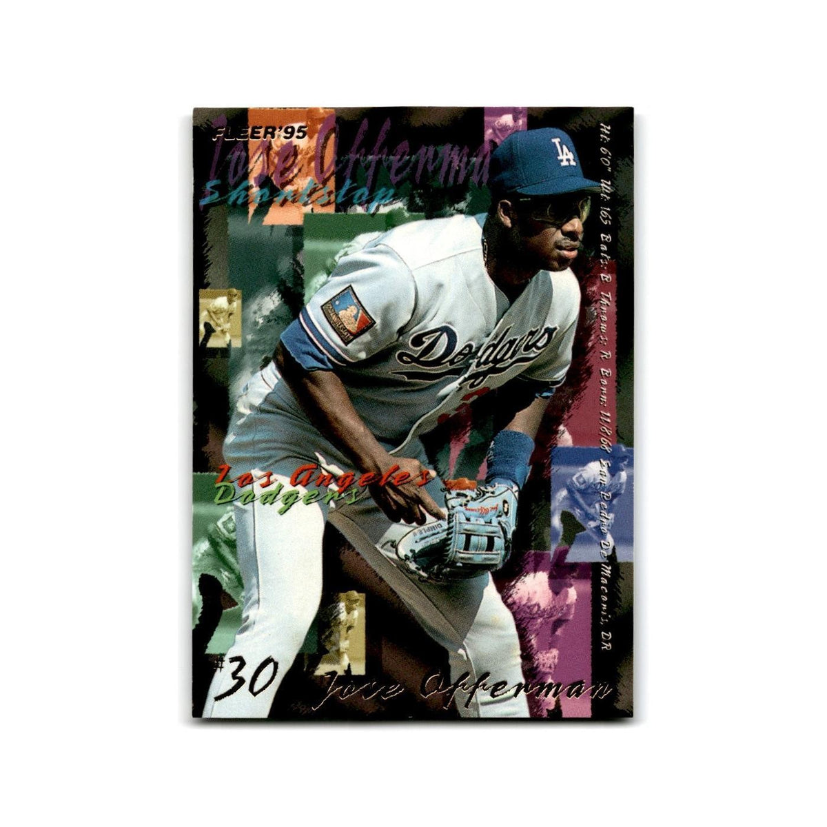 Jose Offerman 1995 Fleer Update #U-176 Los Angeles Dodgers Baseball Card NM