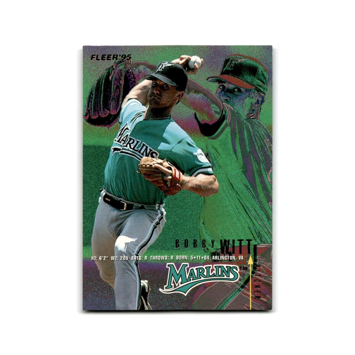 Bobby Witt 1995 Fleer Update #U-101 Florida Marlins Baseball Card NM