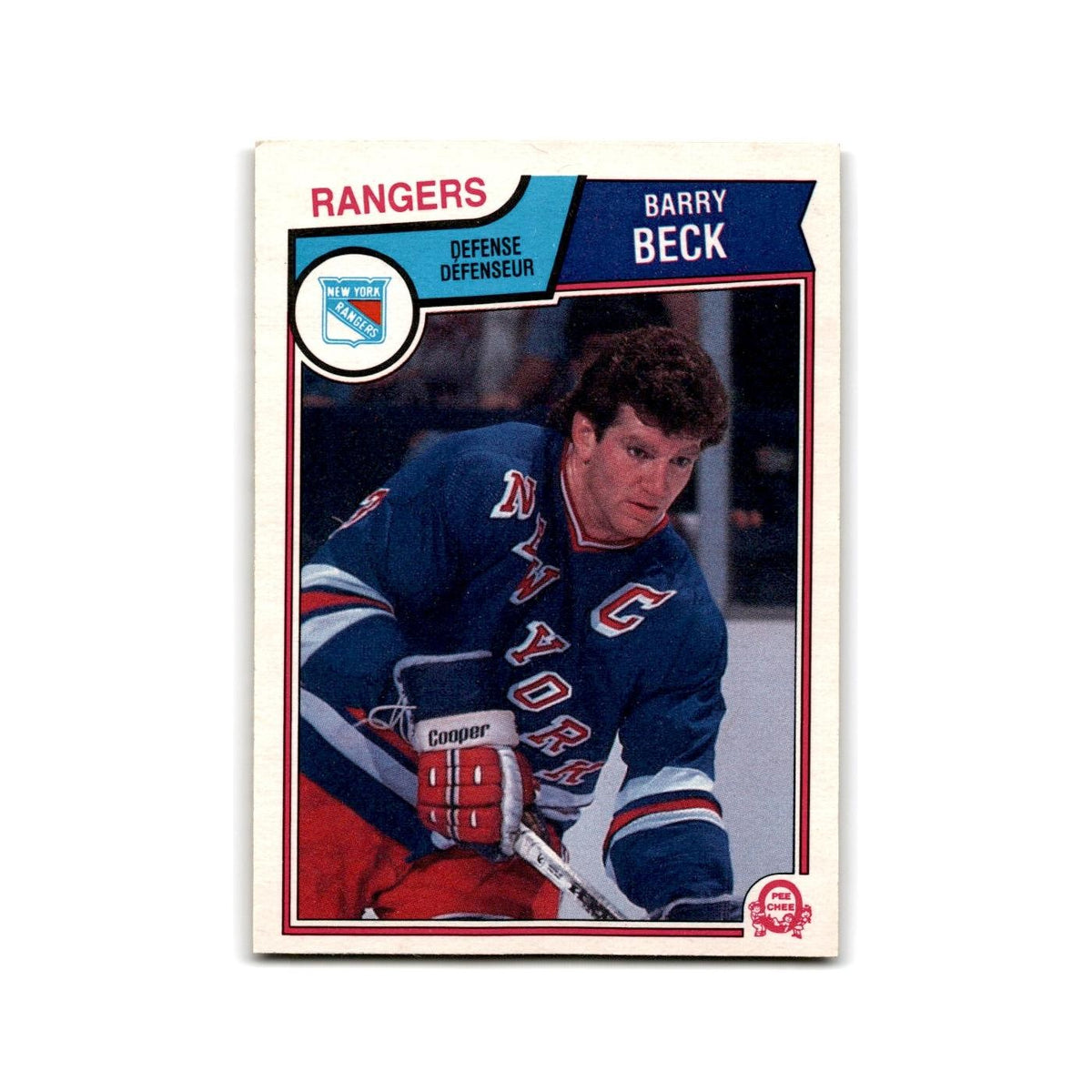 1983 O-Pee-Chee Barry Beck New York Rangers #241