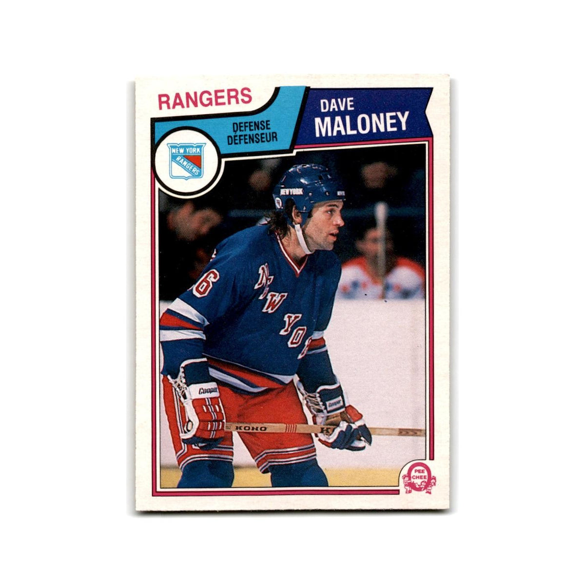 1983 O-Pee-Chee Dave Maloney New York Rangers #249