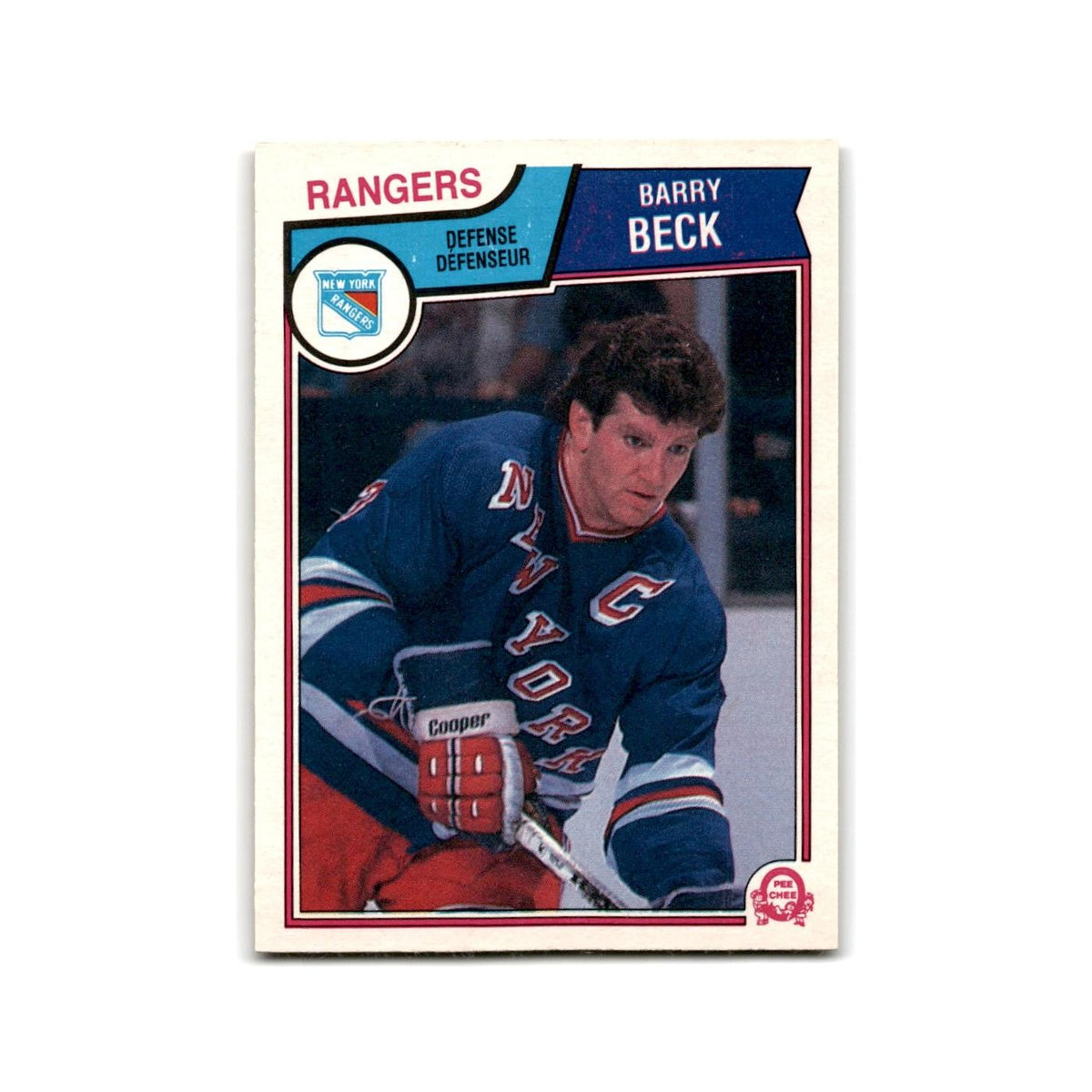 1983 O-Pee-Chee Barry Beck New York Rangers #241