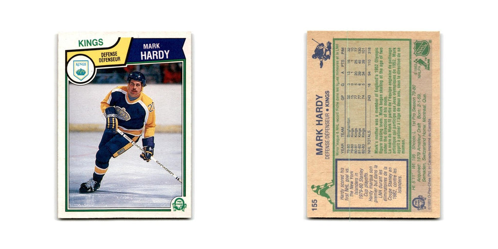 1983 O-Pee-Chee Mark Hardy Los Angeles Kings #155