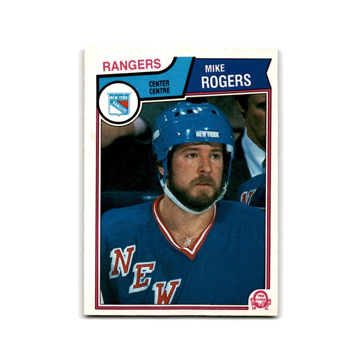 1983 O-Pee-Chee Mike Rogers New York Rangers #254