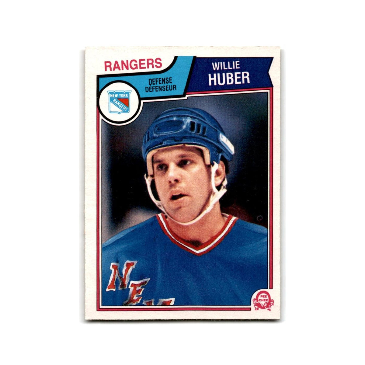 1983 O-Pee-Chee Willie Huber New York Rangers #246