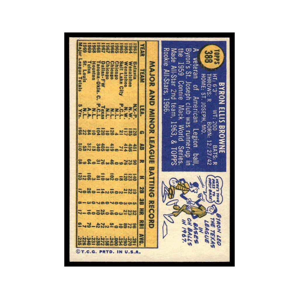 1970 Topps Byron Browne Phillies #388