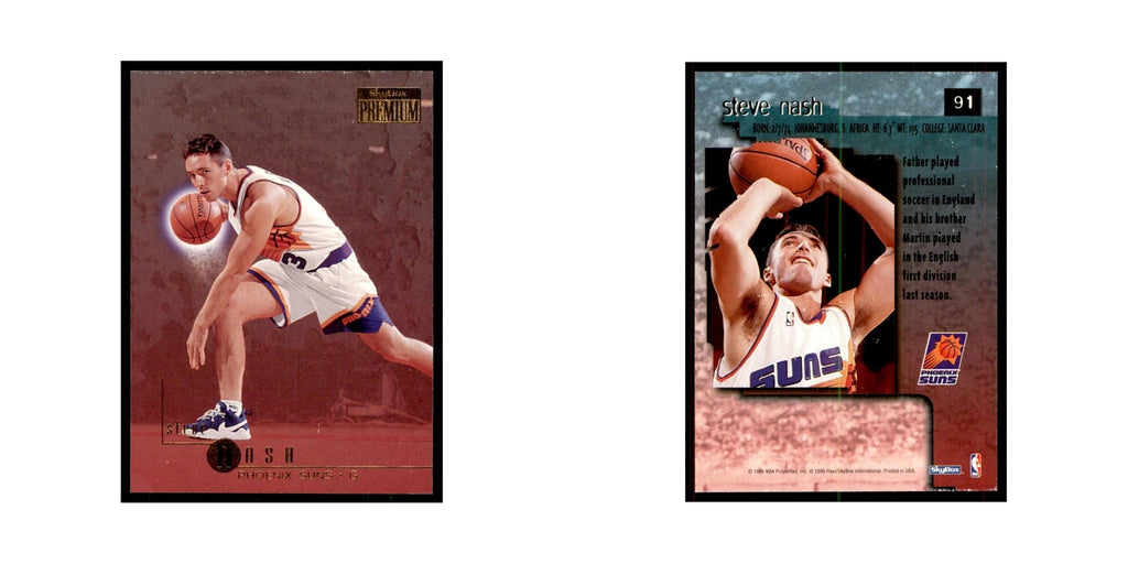 1996 SkyBox Premium Steve Nash Basketball Cards #91