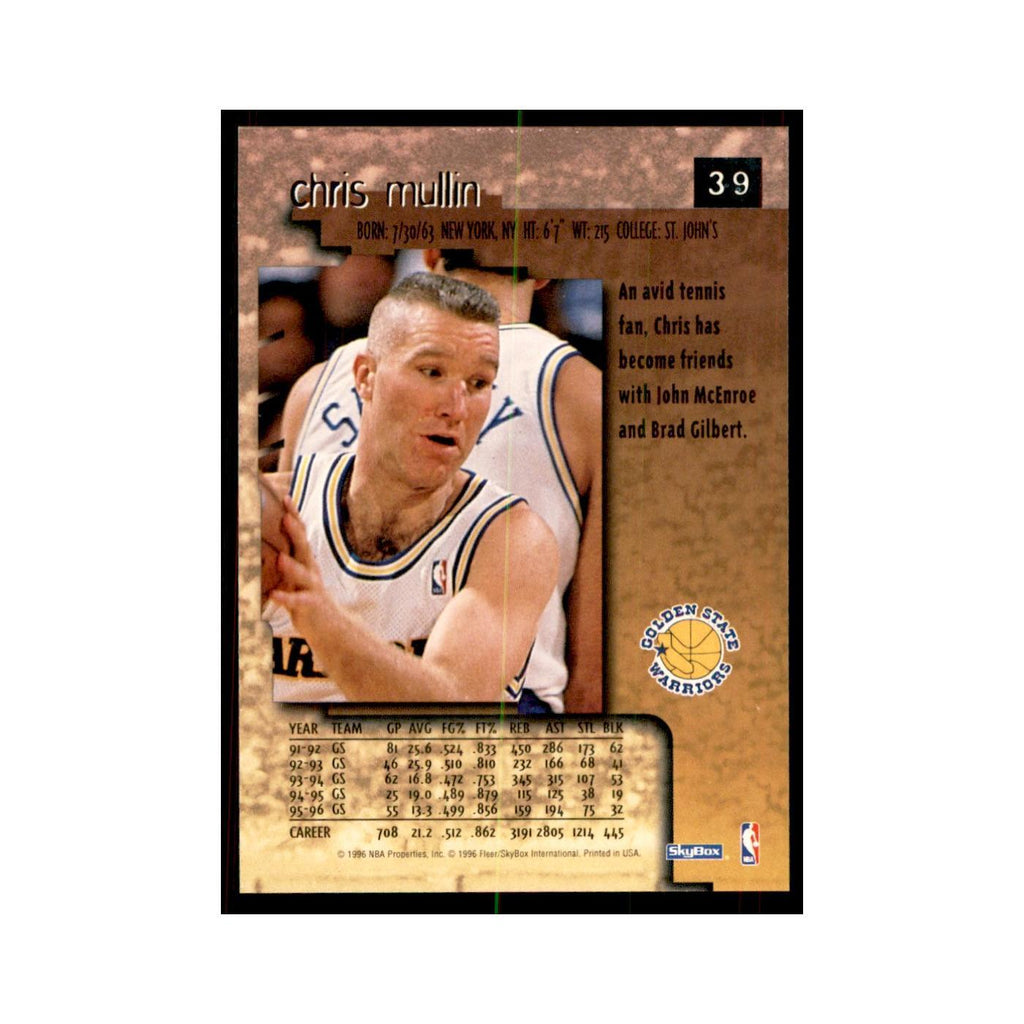 1996 SkyBox Premium Chris Mullin Basketball Cards #39