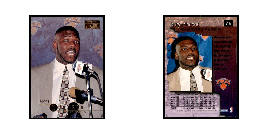1996 SkyBox Premium Larry Johnson Basketball Cards #76