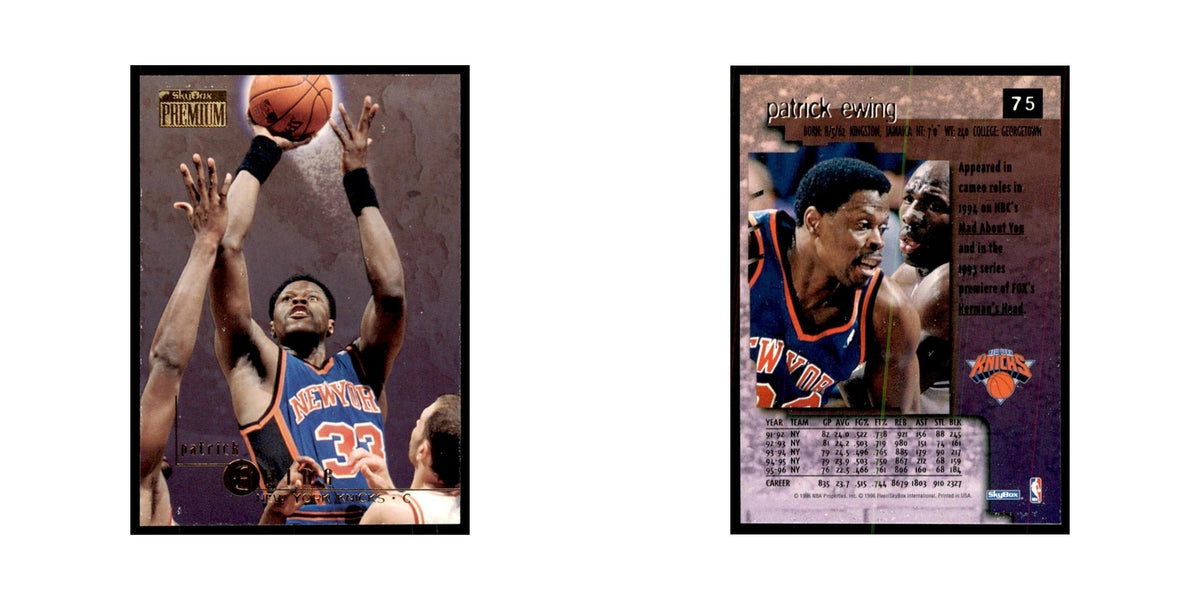 1996 SkyBox Premium Patrick Ewing Basketball Cards #75