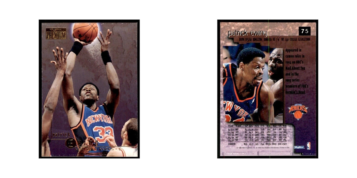1996 SkyBox Premium Patrick Ewing Basketball Cards #75