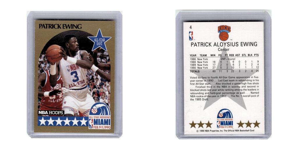 1990 Hoops Patrick Ewing Knicks #4