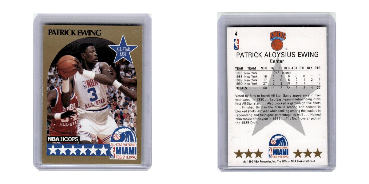 1990 Hoops Patrick Ewing Knicks #4