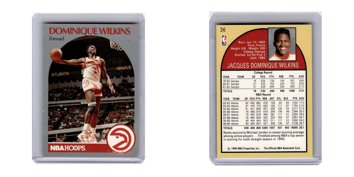 1990 Hoops Dominique Wilkins Hawks #36