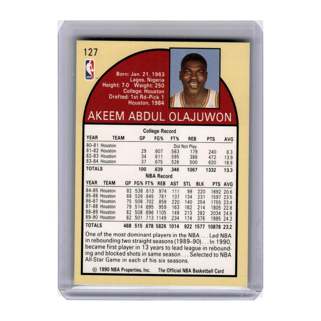 1990 Hoops Akeem Olajuwon Rockets #127
