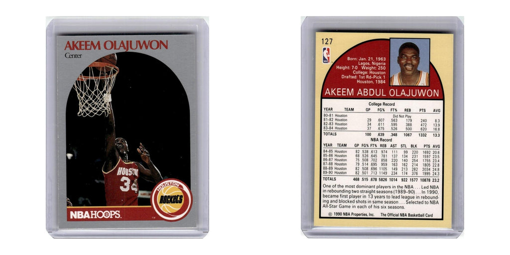 1990 Hoops Akeem Olajuwon Rockets #127
