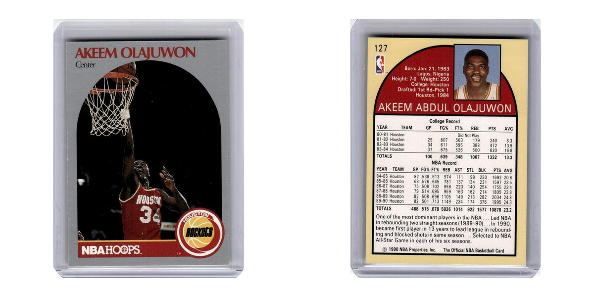 1990 Hoops Akeem Olajuwon Rockets #127