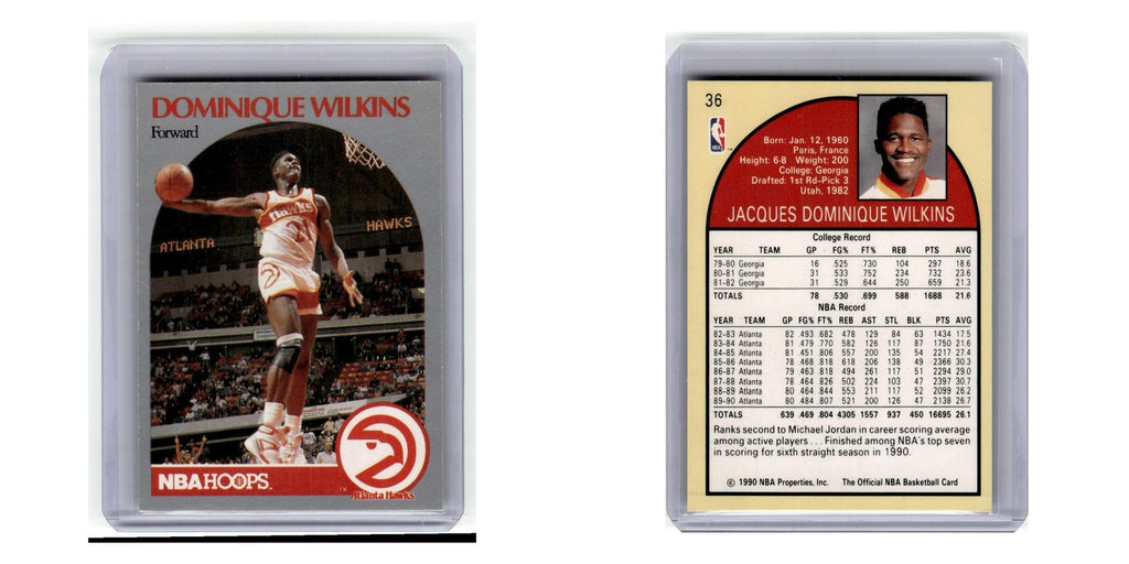 1990 Hoops Dominique Wilkins Hawks #36