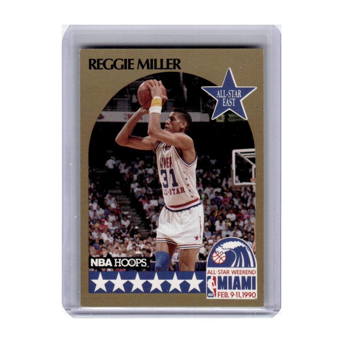 1990 Hoops Reggie Miller Pacers #7