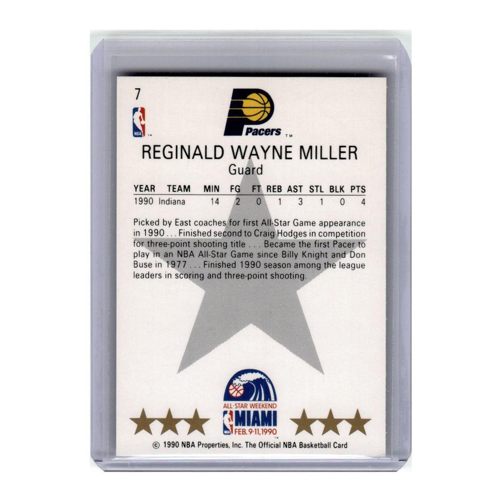 1990 Hoops Reggie Miller Pacers #7