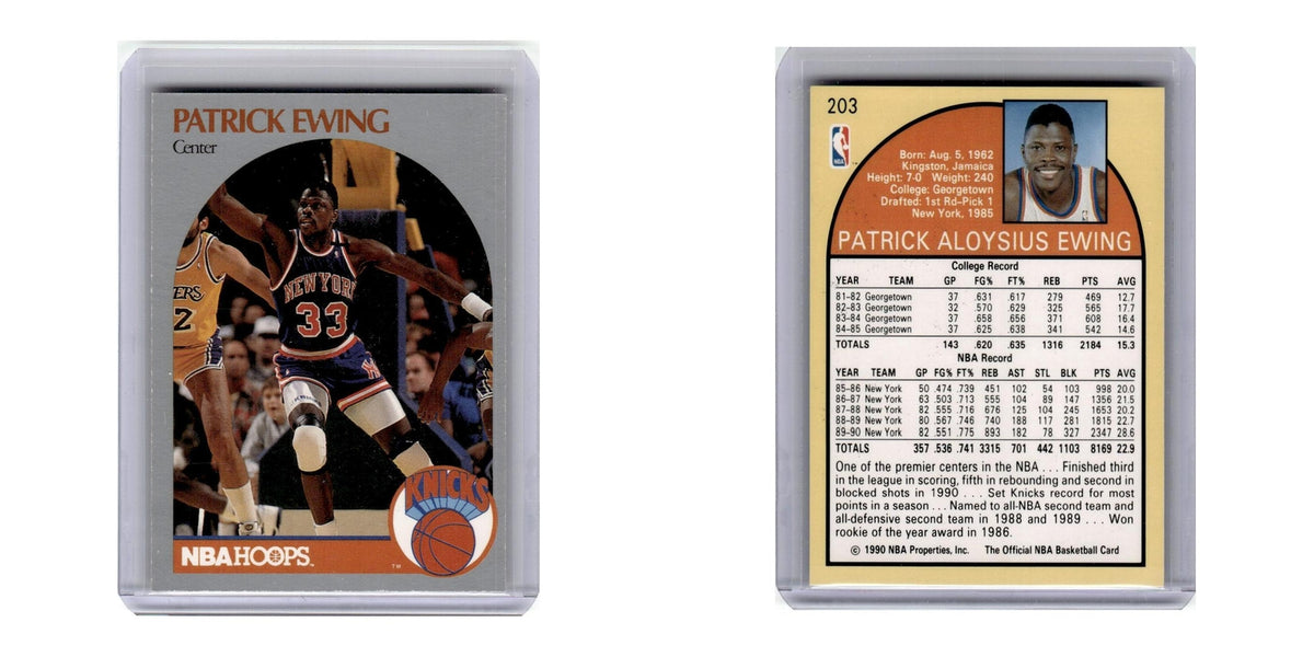 1990 Hoops Patrick Ewing Knicks #203