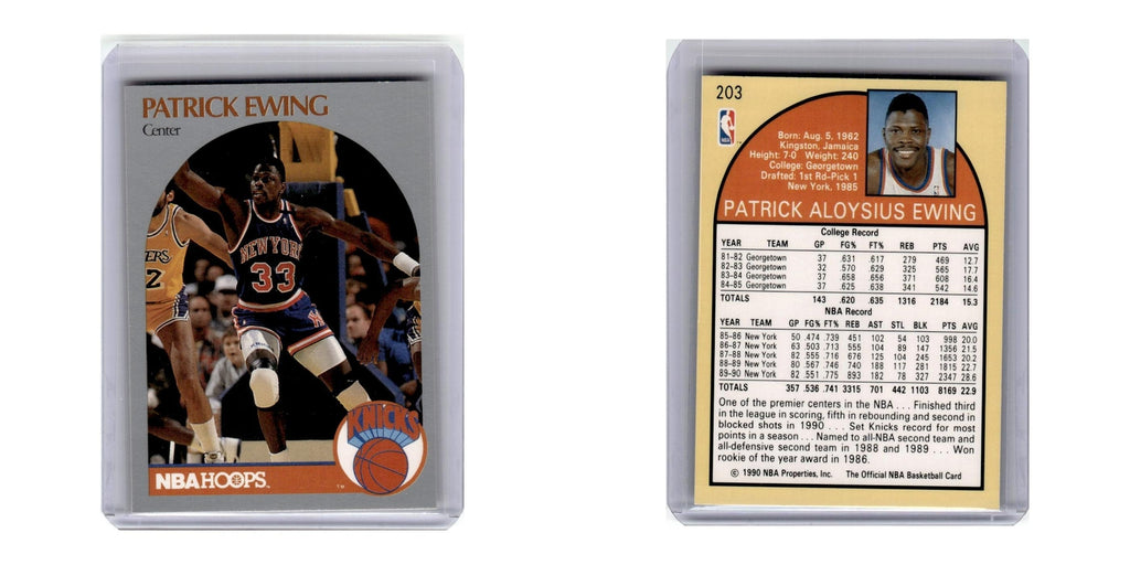 1990 Hoops Patrick Ewing Knicks #203