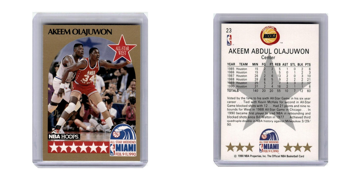 1990 Hoops Akeem Olajuwon Rockets #23