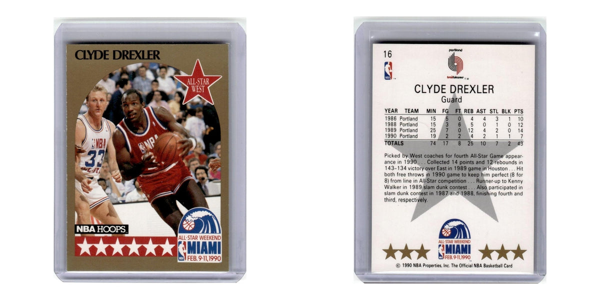 1990 Hoops Clyde Drexler Blazers #16